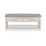 Ashley Grey Washed Oak & Soft Grey Coffee Table With Drawers Ashley Grey Washed Oak & Soft Grey Coffee Table With Drawers