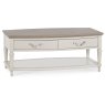 Montreux Grey Washed Oak & Soft Grey Coffee Table With Drawers Montreux Grey Washed Oak & Soft Grey Coffee Table With Drawers