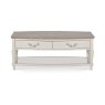 Montreux Grey Washed Oak & Soft Grey Coffee Table With Drawers Montreux Grey Washed Oak & Soft Grey Coffee Table With Drawers