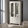 Montreux Grey Washed Oak & Soft Grey Display Cabinet Montreux Grey Washed Oak & Soft Grey Display Cabinet