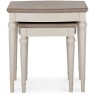 Montreux Grey Washed Oak & Soft Grey Nest Of Lamp Tables Montreux Grey Washed Oak & Soft Grey Nest Of Lamp Tables