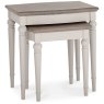 Ashley Grey Washed Oak & Soft Grey Nest Of Lamp Tables