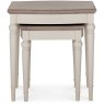 Ashley Grey Washed Oak & Soft Grey Nest Of Lamp Tables Ashley Grey Washed Oak & Soft Grey Nest Of Lamp Tables