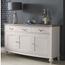 Montreux Grey Washed Oak & Soft Grey Wide Sideboard Montreux Grey Washed Oak & Soft Grey Wide Sideboard