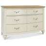 Ashley Pale Oak & Antique White 6 Drawer Wide Chest