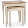 Ashley Pale Oak & Antique White Nest Of Lamp Tables Ashley Pale Oak & Antique White Nest Of Lamp Tables