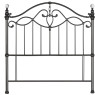 Elena Black Nickel Headboard Double 135cm Elena Black Nickel Headboard Double 135cm