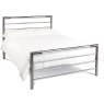 Urban Shiny Nickel & Black Nickel Bedstead King 150cm