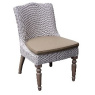 Leon Chair - Palestone with Cushion & Wooden Legs