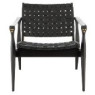 Preston Armchair - Black Leather