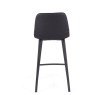 Vintage Black Pu Counter Stool
