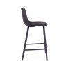 Vintage Black Pu Counter Stool Vintage Black Pu Counter Stool