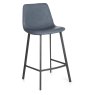 Vintage Blue Pu Counter Stool