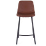 Vintage Cognac Pu Counter Stool