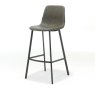 Vintage Taupe Pu Counter Stool