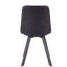 Vintage Black Pu Chair with Metal Leg Vintage Black Pu Chair with Metal Leg