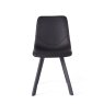 Vintage Black Pu Chair with Metal Leg Vintage Black Pu Chair with Metal Leg