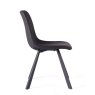 Vintage Black Pu Chair with Metal Leg Vintage Black Pu Chair with Metal Leg