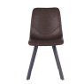 Vintage Taupe Pu Chair with Metal Leg