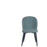 Clio Light Green Fabric Chair with Antracite Grey Metal Leg