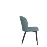 Clio Light Green Fabric Chair with Antracite Grey Metal Leg Clio Light Green Fabric Chair with Antracite Grey Metal Leg