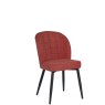 Clio Red Fabric Chair with Antracite Grey Metal Leg Clio Red Fabric Chair with Antracite Grey Metal Leg
