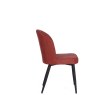 Clio Red Fabric Chair with Antracite Grey Metal Leg Clio Red Fabric Chair with Antracite Grey Metal Leg