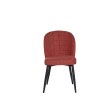 Clio Red Fabric Chair with Antracite Grey Metal Leg Clio Red Fabric Chair with Antracite Grey Metal Leg