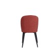 Clio Red Fabric Chair with Antracite Grey Metal Leg Clio Red Fabric Chair with Antracite Grey Metal Leg