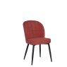 Clio Red Fabric Chair with Antracite Grey Metal Leg Clio Red Fabric Chair with Antracite Grey Metal Leg