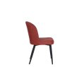 Clio Red Fabric Chair with Antracite Grey Metal Leg Clio Red Fabric Chair with Antracite Grey Metal Leg