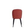 Clio Red Fabric Chair with Antracite Grey Metal Leg Clio Red Fabric Chair with Antracite Grey Metal Leg