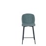 Clio Light Green Fabric Counter Stool