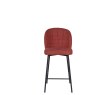Clio Red Fabric Counter Stool Clio Red Fabric Counter Stool