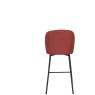 Clio Red Fabric Counter Stool Clio Red Fabric Counter Stool