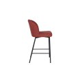 Clio Red Fabric Counter Stool Clio Red Fabric Counter Stool