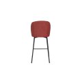 Clio Red Fabric Counter Stool Clio Red Fabric Counter Stool