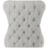 Guia Grey Button Back Dining Chair (With Piping)
