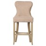 Guia Beige Button Back Counter Stool (With Piping)