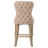 Guia Beige Button Back Counter Stool (With Piping) Guia Beige Button Back Counter Stool (With Piping)