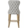 Guia Grey Button Back Counter Stool (With Piping) Guia Grey Button Back Counter Stool (With Piping)
