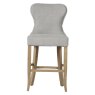 Guia Grey Button Back Counter Stool (With Piping) Guia Grey Button Back Counter Stool (With Piping)