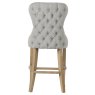 Guia Grey Button Back Counter Stool (With Piping) Guia Grey Button Back Counter Stool (With Piping)