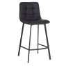 Louise Pu Vintage Black Counter Stool