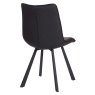 Louise Pu Vintage Black Chair with Anthracite Grey Metal Leg Louise Pu Vintage Black Chair with Anthracite Grey Metal Leg