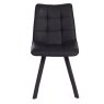 Louise Pu Vintage Black Chair with Anthracite Grey Metal Leg Louise Pu Vintage Black Chair with Anthracite Grey Metal Leg