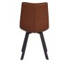 Louise Pu Vintage Cognac Chair with Anthracite Grey Metal Leg Louise Pu Vintage Cognac Chair with Anthracite Grey Metal Leg