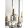 Hanglamp 9L 835x795 cm LEKAR antiek brons+smoke glas Hanglamp 9L 835x795 cm LEKAR antiek brons+smoke glas