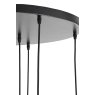 Hanglamp 9L 835x795 cm LEKAR antiek brons+smoke glas Hanglamp 9L 835x795 cm LEKAR antiek brons+smoke glas