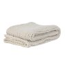 Knitted Cream Throw Knitted Cream Throw